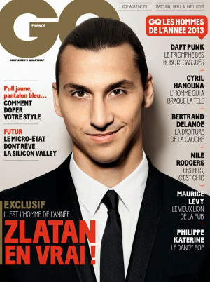 Zlatan Ibrahimovic en portada de GQ Francia Diciembre 2013