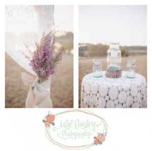 Rustic chic vintage wedding outdoor wedding field wedding hay bale ...