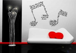 ... Wall Murals, Wall Stickers Quotes, Bedrooms Ideas, Art Tattoos, Music