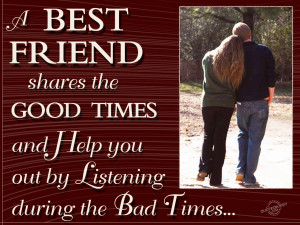 best friend shares the good times