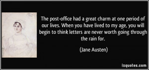 The post-office had a great charm at one period of our lives. When you ...