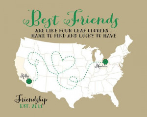 St. Patricks Day Gift for Best Friend 8x10 by WanderingFables
