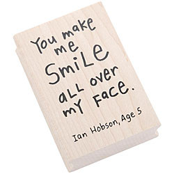 Inkadinkado Kid Quotes 'Smile All Over' Rubber Stamp