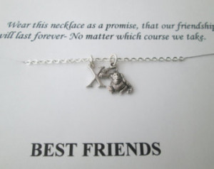 Gymnastics, Initial Necklace- Quote Card/ Best Friends ...