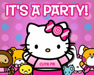 Happy Birthday Hello Kitty Cartoon Wallpaper