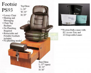 PS 93 Footsie Portable Pedicure Chair