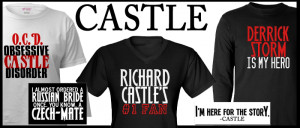 Castle tv show gifts, including Castle t-shirts, bumper stickers, and ...
