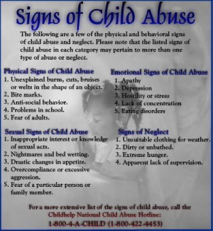 If You Suspect Child Abuse