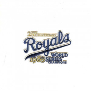 Kansas City Royals 1985 World Series 25th Anniversary Patch