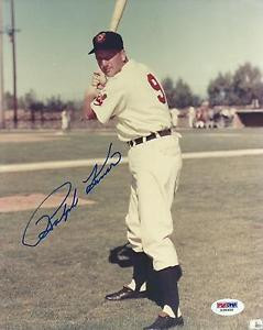 Ralph Kiner Signed Indians Baseball 8x10 Photo PSA DNA COA Picture