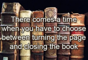 am really bad about closing the book...