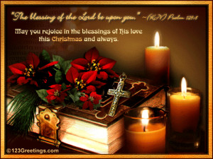 Wish your recipient a blessed Christmas!