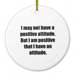Positive Attitude Double-Sided Ceramic Round Christmas Ornament