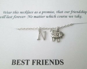 Gymnastics, Initial Necklace- Quote Card/ Best Friends ...
