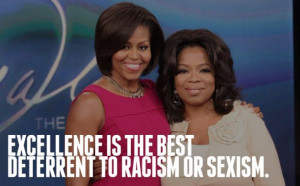 Oprah Winfrey pic and quote with First Lady Michelle Obama: Excellence ...