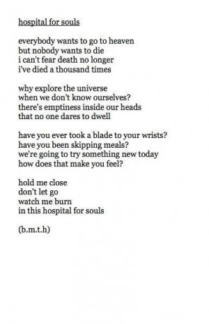 ... me the horizon, broken, lost, lyrics, quote, text, hospital for souls