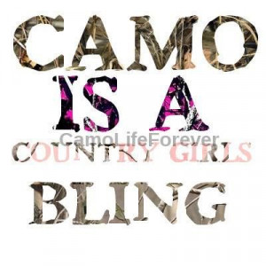 Camo is a country girls bling