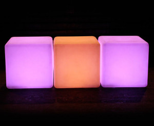 glowing cubes
