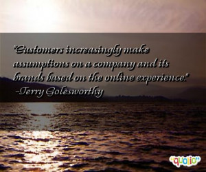 ... on a company and its brands based on the online experience