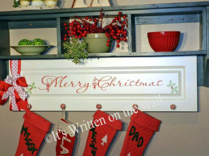 DIY} The Stockings Were Hung by the Chimney---Merry Christmas Quote