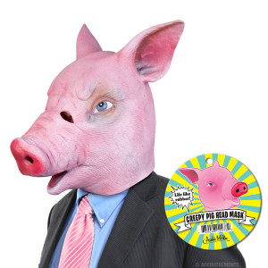 to pull a great practical joke? Why not wear this Creepy Pig Mask ...