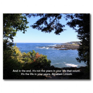 Ocean View with a Quote Postcard