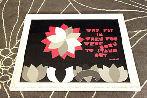 Paint Chip Flower art and quote {Week Three: PAINT CHIPS} #CWWYG # ...