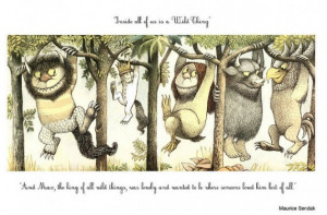page from maurice sendak’s where the wild things are