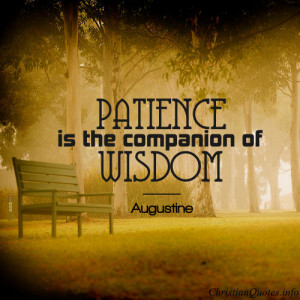 Augustine Quote – Patience