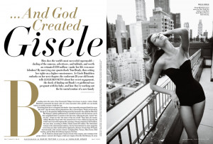 Photos and Quotes From Gisele Bundchen in Vanity Fair May 2009