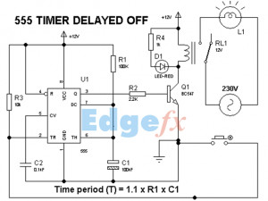 on delay timer relay circuit
