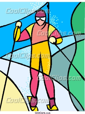 Free Vector Clip Art Olympic Sports Cross Country Skiing