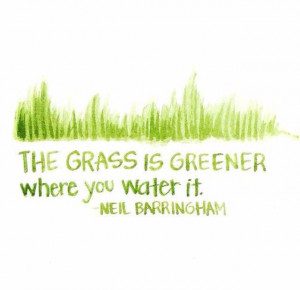 Grass is greener...