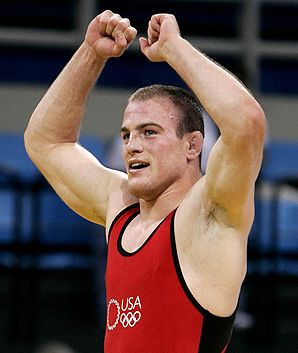 wrestler Cael Sanderson won gold in the 84kg event at the 2004 ...