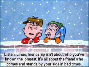 Charlie Brown Friend Quote