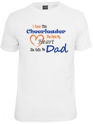 Cheer dad shirt in white. by PinkPigPrinting on Etsy, $12.99