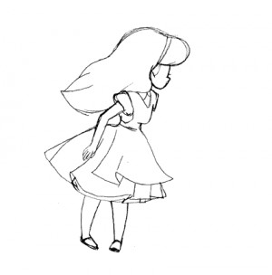 gif drawing girl cute disney Little Alice In Wonderland alice