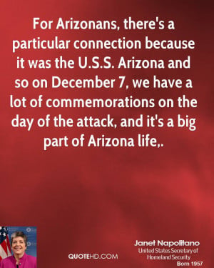 For Arizonans, there's a particular connection because it was the U.S ...