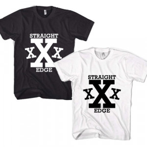 Straight Edge Lifestyle Quotes Definition Society Clothing T-shirt