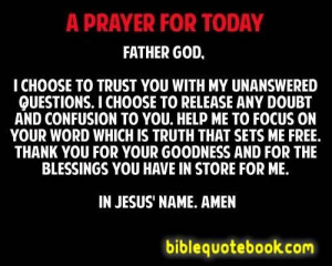 Prayer For Today, beautiful short and powerful daily prayer, Bible ...