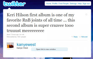 Quote of the Day: Kanye West On Keri Hilson
