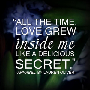 Quote from ANNABEL by Lauren Oliver