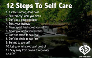 Inspirational Quotes and Sayings: 12 steps to self care