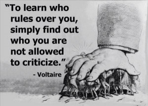 The truth about power ... Voltaire