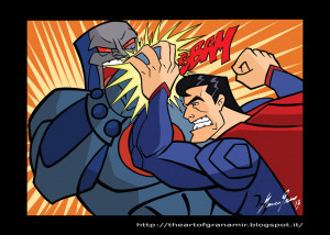 Superman Vs Darkseid Superman vs darkseid colors by