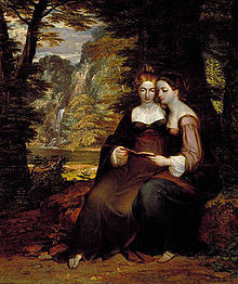 Washington Allston's 1818 painting Hermia and Helena .
