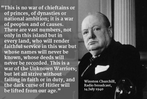 Here Churchill is highlighting the moral and ideological implications ...