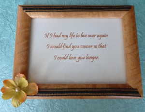 Love Longer Inspirational Quote Frame Gift for by ILoveItandMore, $24 ...