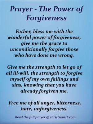 Forgiveness Bible Quotes The power of forgiveness