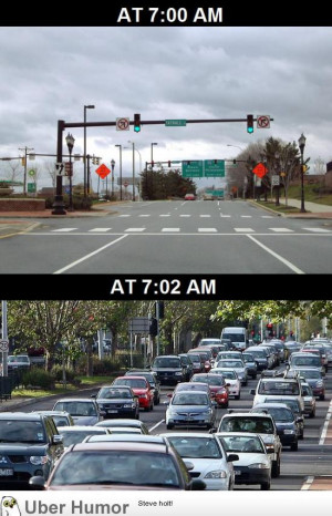 This is how traffic works every single morning
